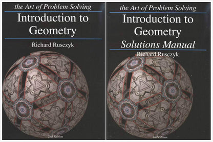 Art of Problem Solving: Introduction to Geometry Books Set (2 Books) - Introduction to Geometry, Introduction to Geometry Solutions Manual