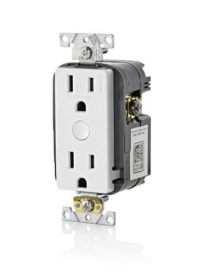 Leviton Decora Smart Switch, Wi-Fi 2nd Gen, Neutral Wire Required, Works with Matter, My Leviton, Alexa, Google Assistant, Apple Home/Siri & Wired or Wire-Free 3-Way, D215S-1RW, White