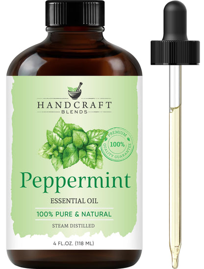 Handcraft Blends Lavender Essential Oil – Huge 4 Fl Oz – 100% Pure and Natural – Premium Grade Essential Oil for Diffuser and Aromatherapy, Skin, Massage, Candle and Soap Making Fragrance