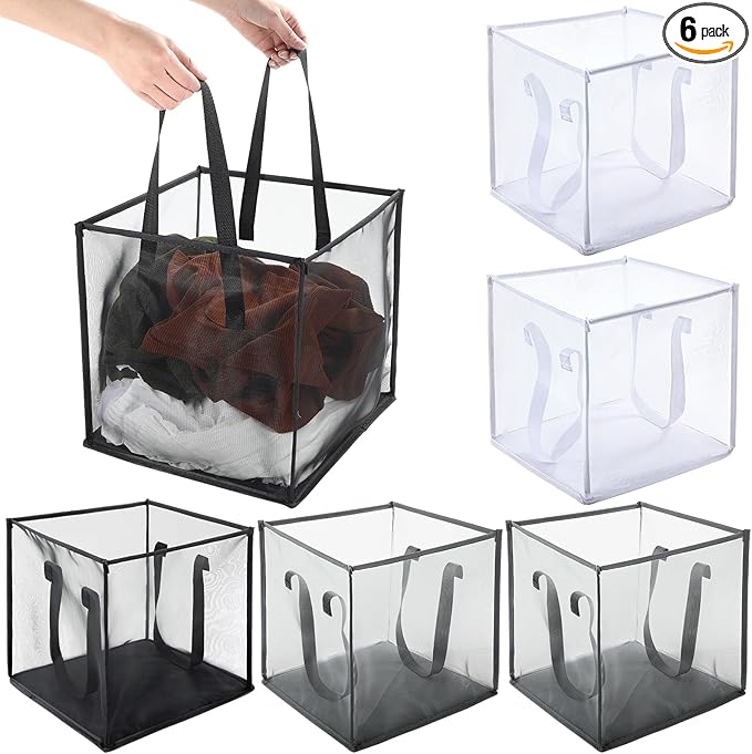 Zopeal 6 Pack Popup Laundry Hamper 13 Inch Collapsible Laundry Baskets