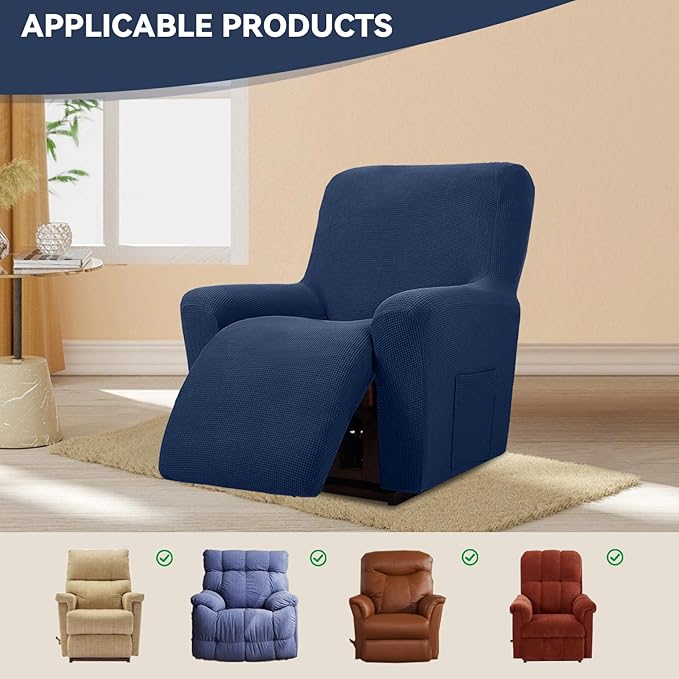 Cupuamon Recliner Chair Covers, Lazy Boy Recliner Covers Stretch Reclining