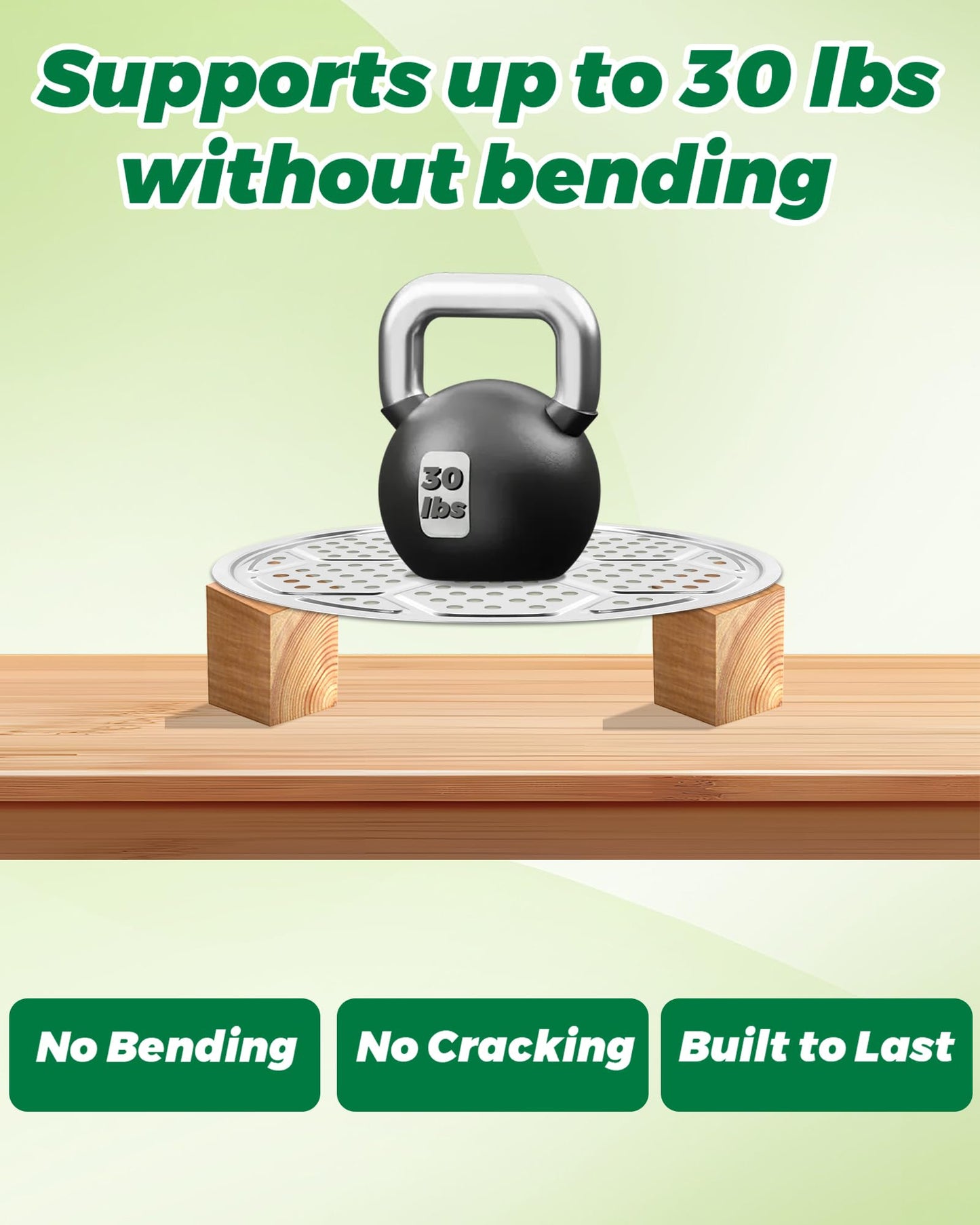 KOROI 4 Packs Planter Insert for Large Pots,Plant Pot Insert 13" Stainless Steel Durable Flower Pot Filler & Plant Riser with Drainage Holes to Elevate Plants to Reduce Soil Usage(13 inches*4 Packs)
