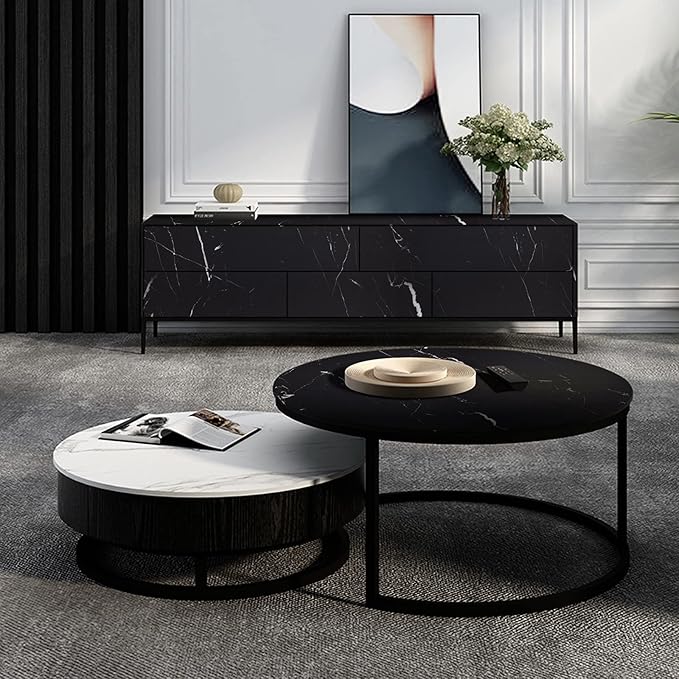 practicalWs 23.6''×118'' Marble Contact Paper Black/White Peel and Stick
