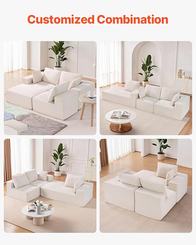 VEVOR Modular Sectional Sofa, Sectional Couch