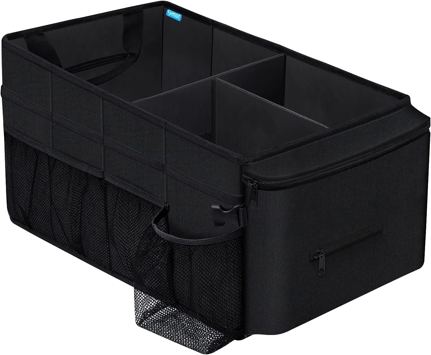 Car Organiser- Car Seat Organiser for Front Seat Back Seat Between Seats, Car Storage Organiser for Kids with Multi- Pockets, Car Organisers and Storage, Adjustable Dividers(Black)