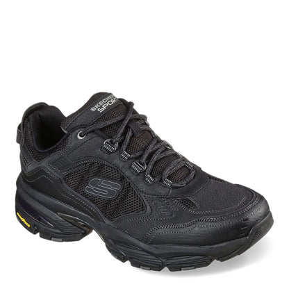 Skechers Men's Oak Canyon - Redwick Trainers, Black Leather Synthetic Textile Black Trim , 11 UK