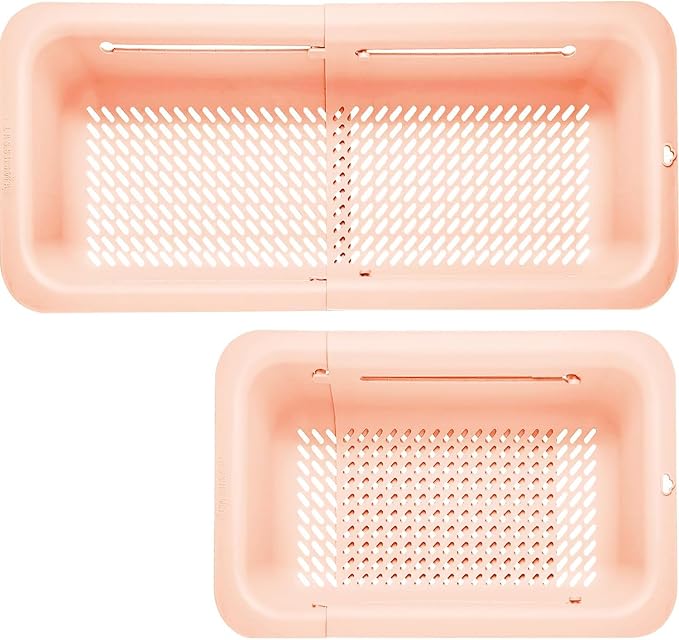 LASSHSWA Collapsible Colander for Kitchen, Over the Sink Strainer Basket for