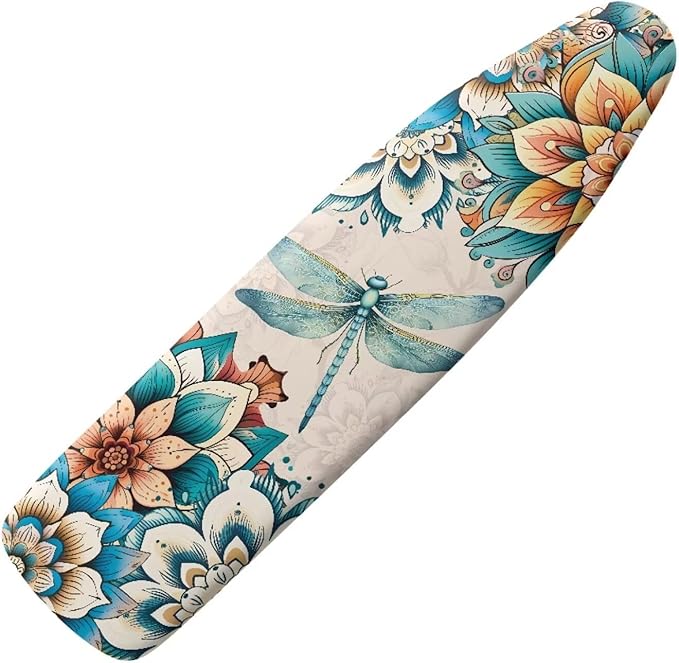 Ironing Board Cover, Standard Size 15x54, Butterfly Mandala Floral Print