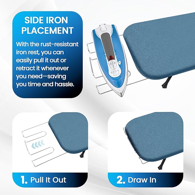 Metal Mesh Panel Tabletop Ironing Board | Foldable Iron Board | Heavy Duty