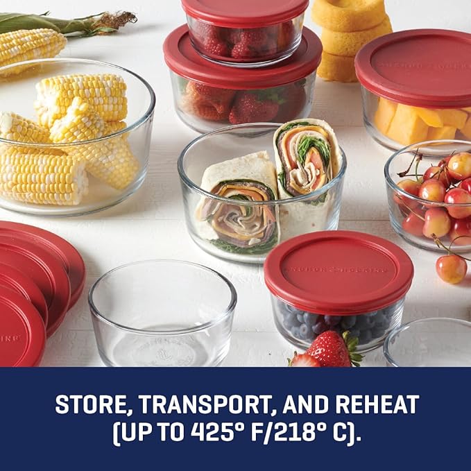 Anchor Hocking 18 Piece Glass Storage Containers