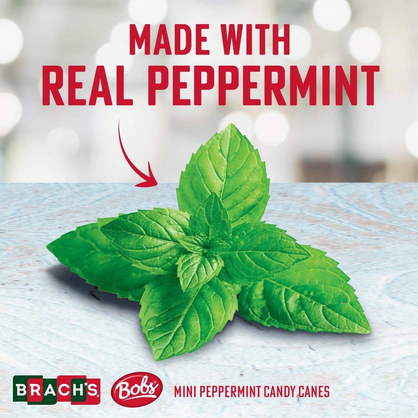 Brachs Mini Peppermint Candy Canes - Mini Candy Canes Individually Wrapped - Bulk Christmas Candy Canes - Bulk Candy Box (Pack of 35)