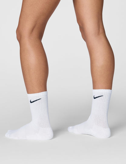 Nike Mens Everyday Cushioned Socks, White/(black), M EU