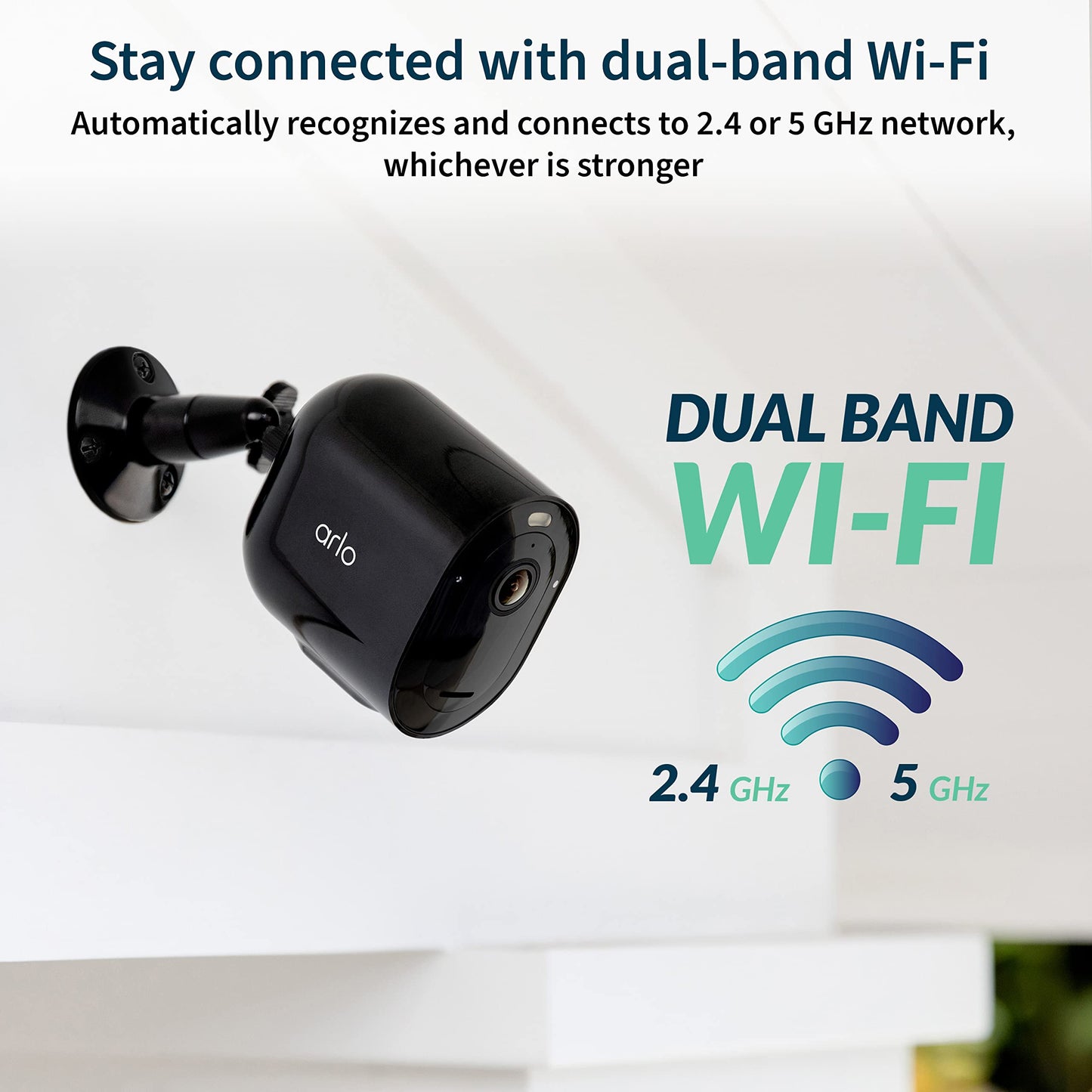 Arlo Pro 5S Spotlight Security Camera 2K HDR | Outdoor | Wireless | Dual-Band Wi-Fi Connects to Strongest Network |12X Zoom, 2-Way Audio, Siren, Color Night Vision,Live Stream(White, 4 Cameras)