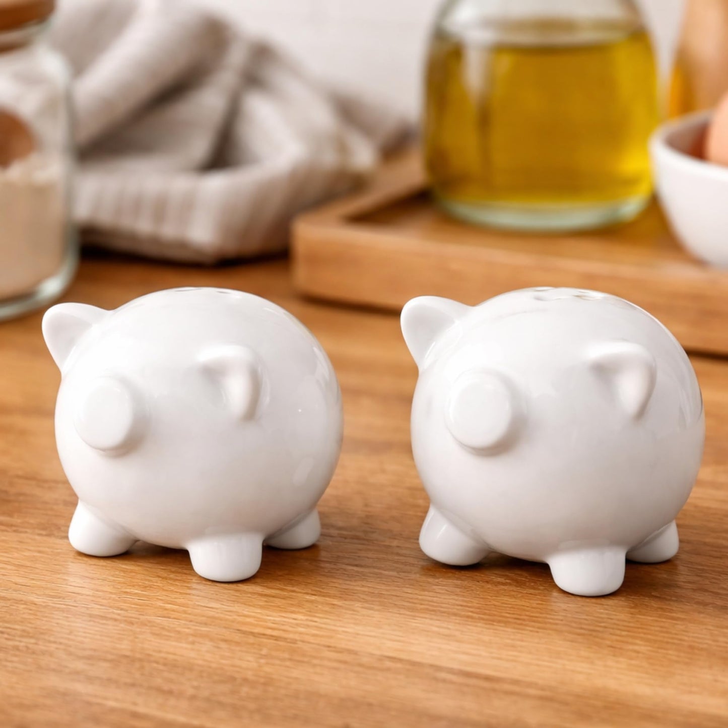 The Bridge Collection Farmhouse Pig Salt And Pepper Shakers