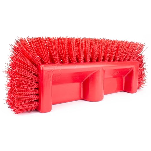 SPARTA Multi-Level Tile Scrub Brush 12" Wide Brush Head, Heavy-Duty Tile
