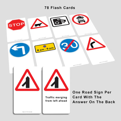 2025 Driving Theory Test Kit: Includes The Official Highway Code 2025 Book UK, Know Your Traffic Signs Book & 78 Road Signs Flash Cards. 16th, 17th, 18th Birthday Gifts for Teenagers Girls & Boys