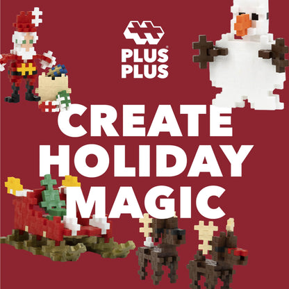 Plus Plus Christmas Advent Calendar 2025, 25 Kids Building Block Toys, Mini 3D Puzzle Kits, Fun Holiday Countdown Stem Gifts, 600 Pieces - Original