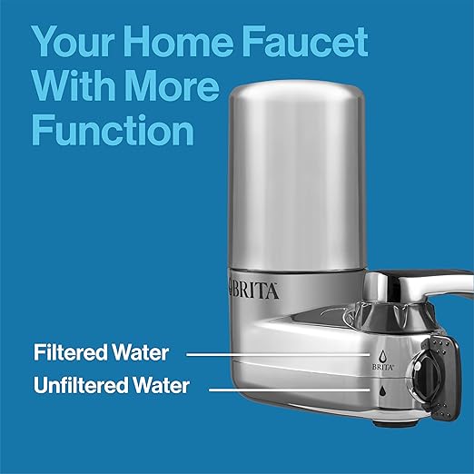 Brita Replacement Water Filter for Faucet Mount, Removes 99% of Lead, Sink