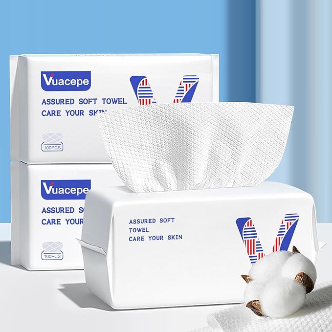 Face Towels Disposable Cotton Facial Towels, Drying Tissue