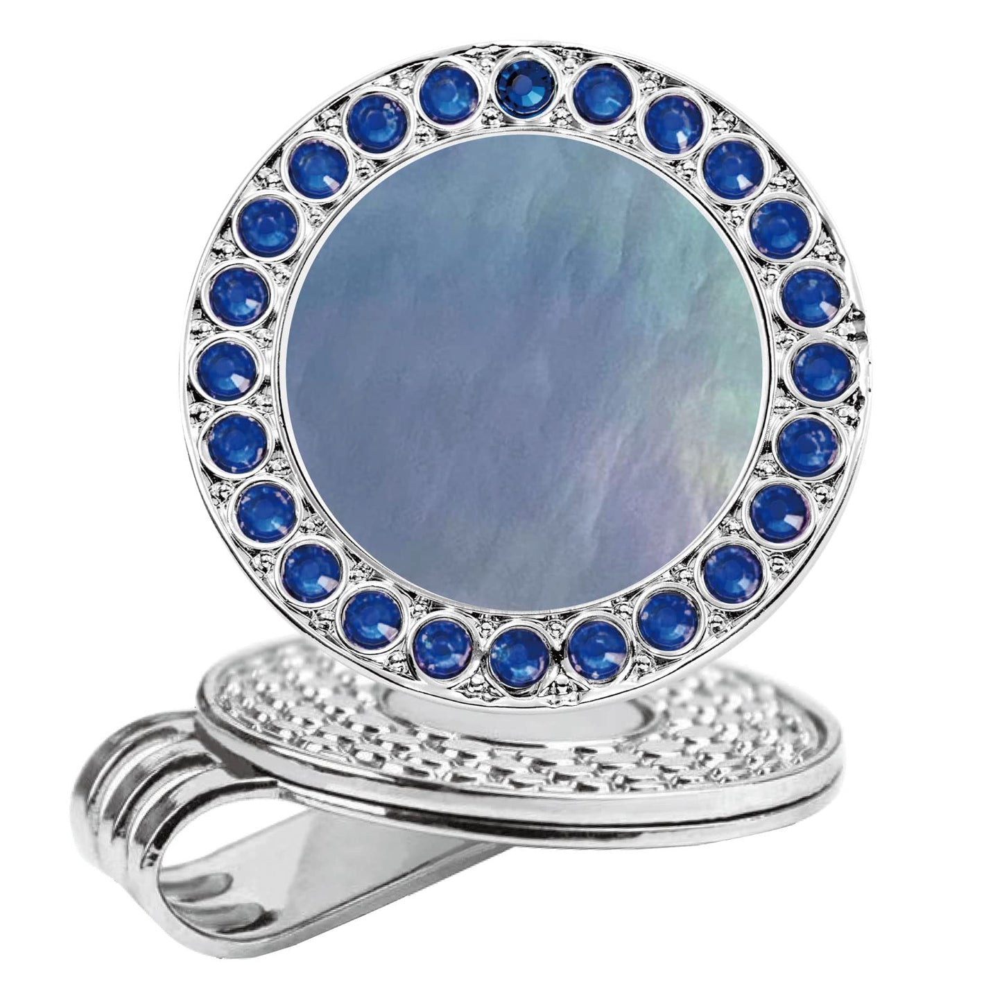 Golf Ball Marker Hat Clip with Pearl Crystal Ball Marker, Golf Accessories, Golf Gifts, Golf Ball Markers for Women