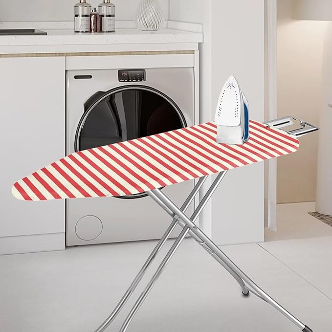 Red Stripe Ironing Board Cover Table Top Home Decoration, Iron Board Cushion