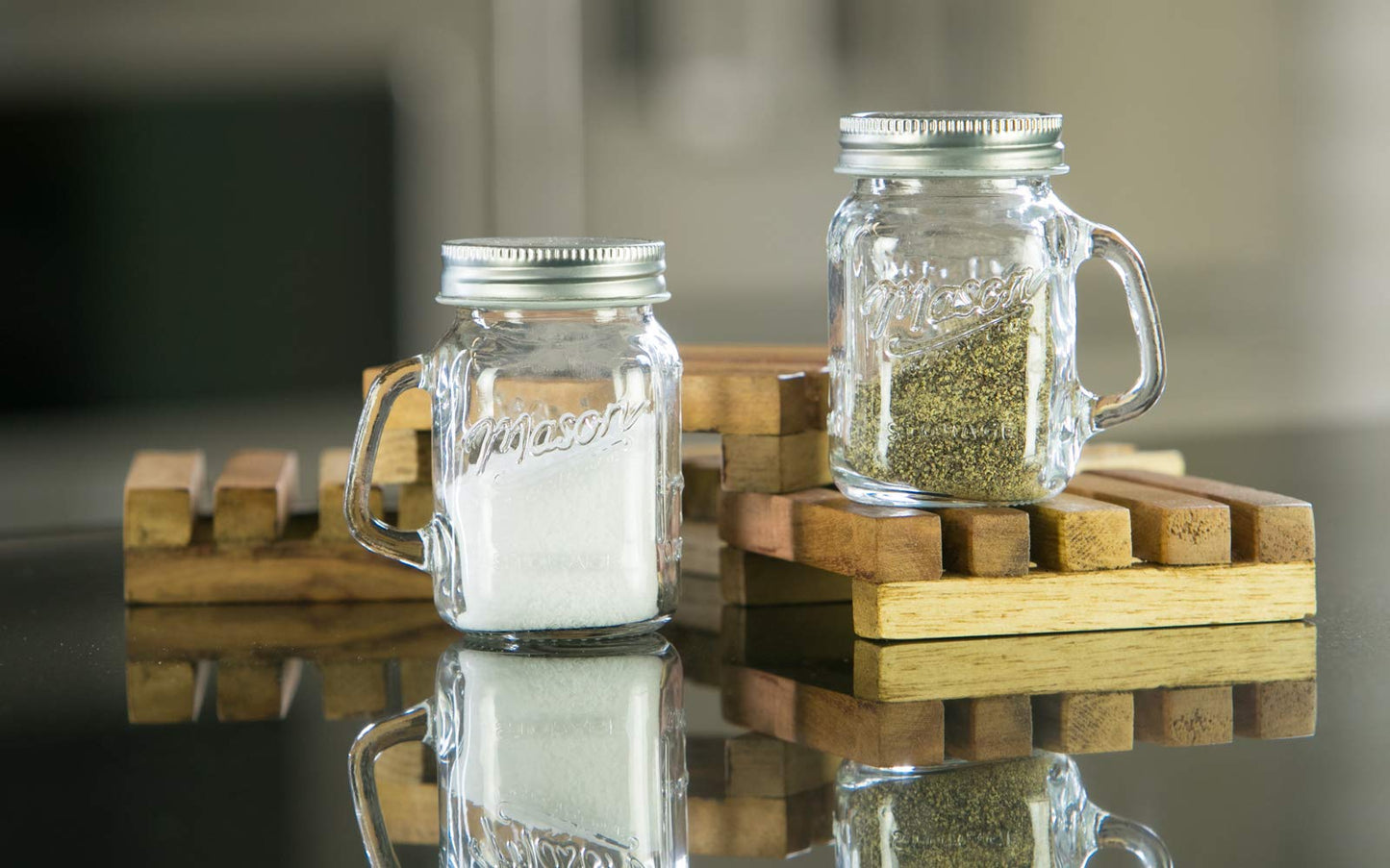 Mason Jar Salt and Pepper Shaker