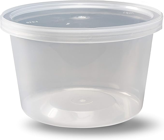DuraHome - Deli Containers - 40 Pack BPA-Free Plastic Microwaveable Clear Food