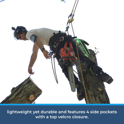 Rock-N-Rescue Arbor Rope Storage Bag - Rock and Tree Climbing Equipment, Arborist Gear, Bucket Style Backpack, Waterproof Nylon Material, Yellow, 150'