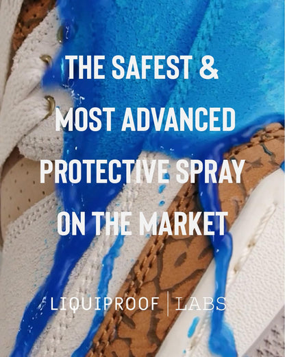 Liquiproof LABS Premium Protector Spray 250ml long lasting waterproof and stain protection for leather, suede, nubuck, sheepskin and fabrics. For shoes handbags trainers boots clothes
