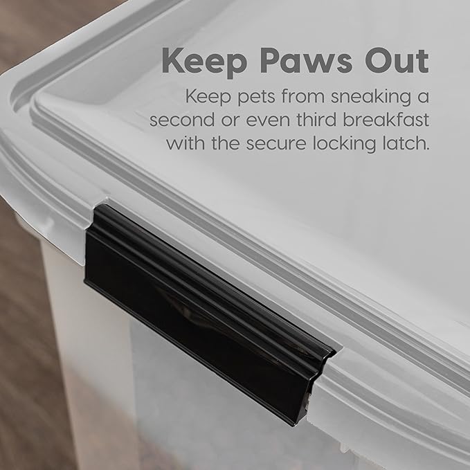 IRIS USA Airtight Dog Food Storage Container, WeatherPro,