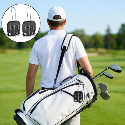 Macuezu 2 PCS Golf Counter Clicker, Portable Square Golf Clicker for 2 Players, Mini Score Keeper Stroke Counter with Hanging Rope for Sport Competitions, Games Scores