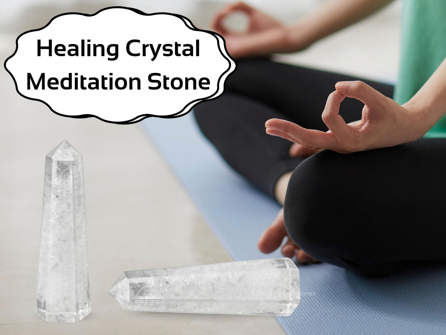 Amazing Gemstone Clear Quartz Crystal Towers ~ Natural Healing Crystal Point Obelisk for Reiki Healing and Crystal Grid (2" to 3" INCH)