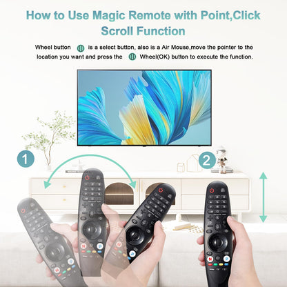 (Pack of 2) Replaced Remote Control Only for Roku TV Compatible with TCL Roku/for Hisense Roku/for Insignia Roku/for Onn Roku Smart TV (Not for Roku Stick and Box)