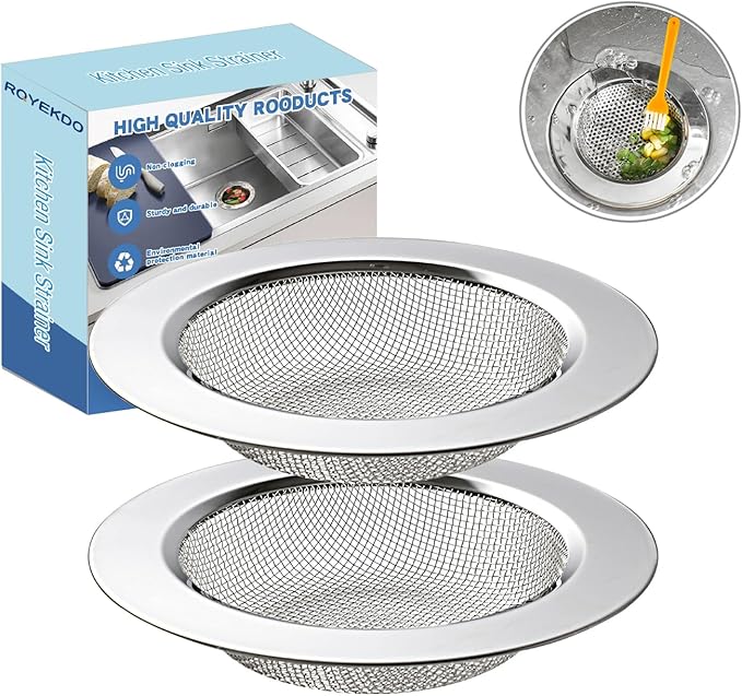 RQYEKDO Kitchen Sink Strainer Stainless Steel