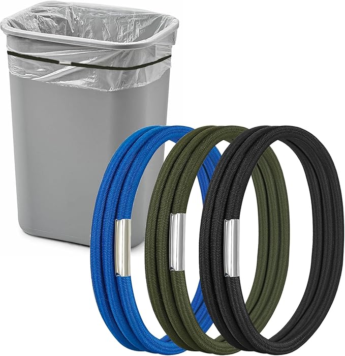 Garbage Can Rubber Bands, Fits 13-30 Gallon Bins, Heavy-duty Trash Can Bands to