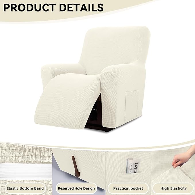 Cupuamon Recliner Chair Covers, Lazy Boy Recliner Covers Stretch Reclining