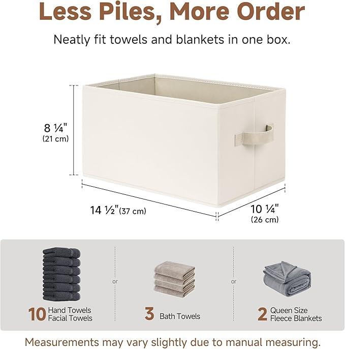 StorageWorks Closet Organizers and Storage Bins, Fabric Storage Baskets