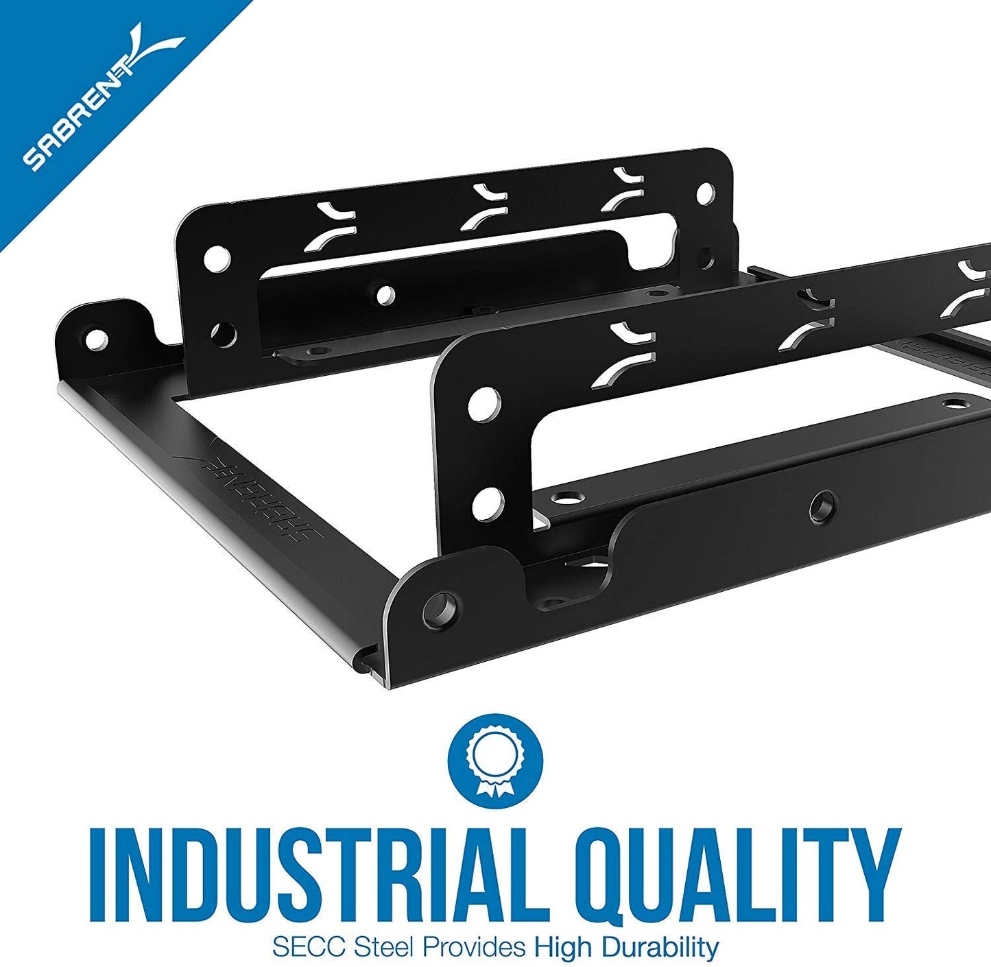 SABRENT 2.5" HDD SSD to 3.5" mounting frame, Internal hard disk mounting kit adapter, removable frame bracket kit Compatible with all types of 2.5" hard drive / SSD, Screw pack included (BK-HDDH)