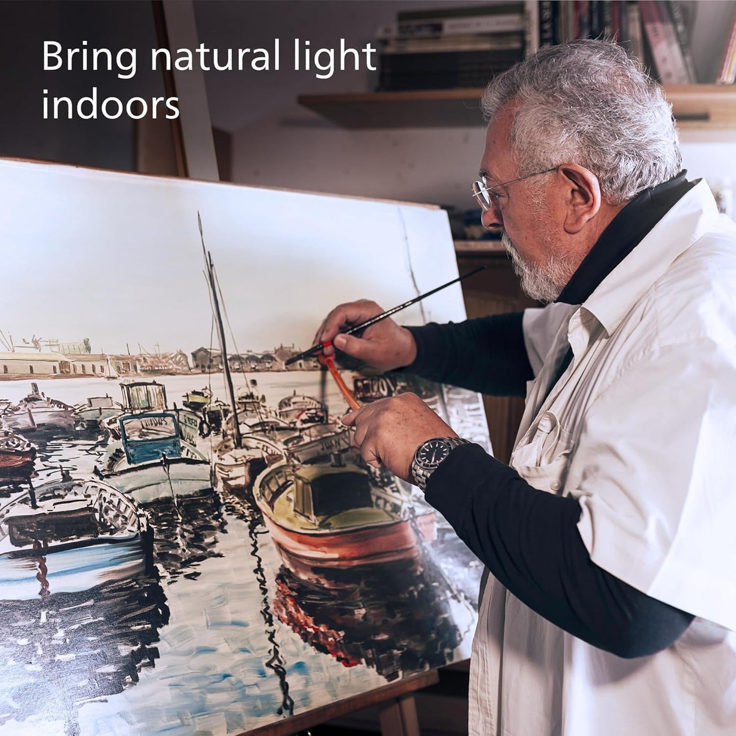 PHILIPS LED 75W A19 4-Pack Ultra Definition Daylight (5000K) 1100 Lumen (9W = 75W) Dimmable Frosted Flicker-Free Light Bulbs