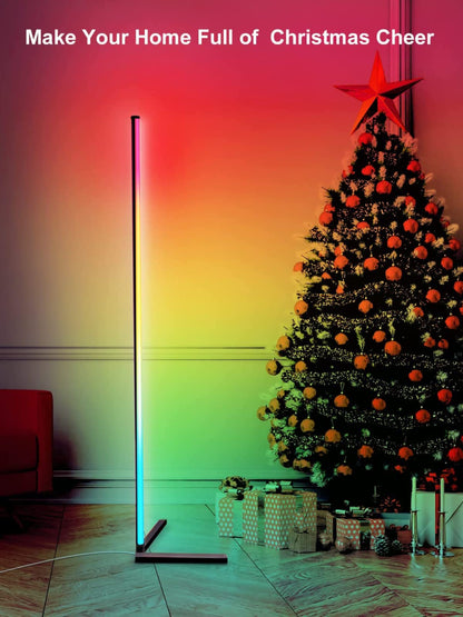 DeeprBling Smart LED Floor Lamp, 165cm, 16 Million Colour Changing Standing RGB Corner Light with Music Sync, Remote & App Control, DIY Mode & Timing, Modern Mood Lighting for Living Room
