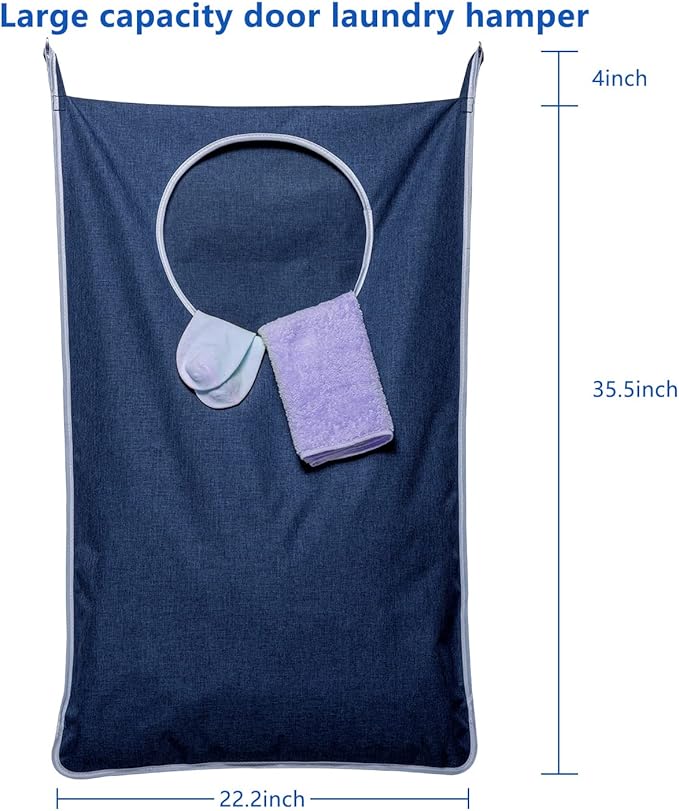 KEEPJOY XL Hanging Laundry Hamper Bag, Large 36"x22" Clothes Hanging Hamper