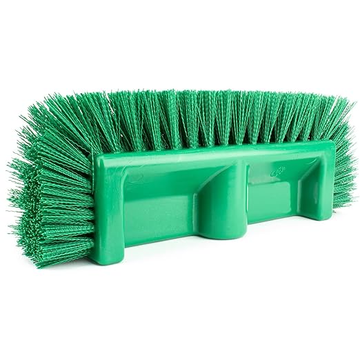 SPARTA Multi-Level Tile Scrub Brush 12" Wide Brush Head, Heavy-Duty Tile