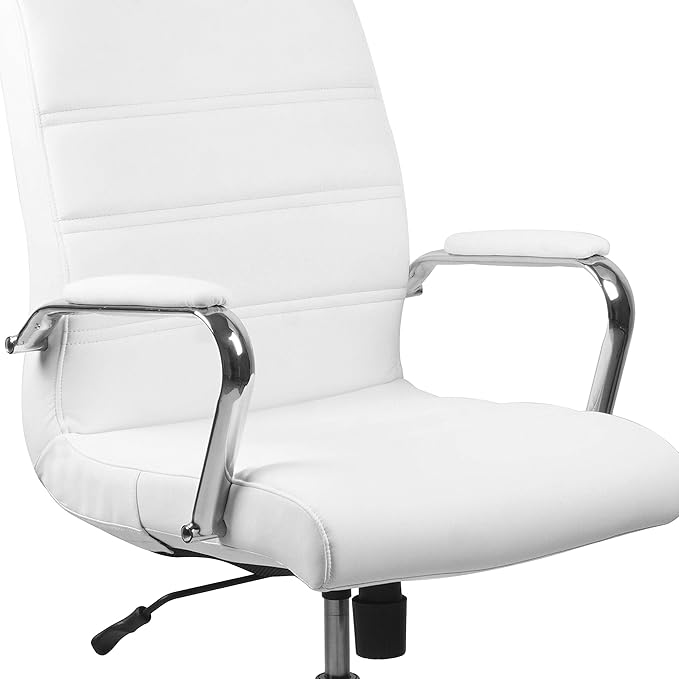 Flash Furniture Whitney Mid-Back Swivel LeatherSoft Desk Chair