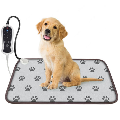 RC SLL Dog Heating Pad for Large Dogs, Pet Heating Pads for Dogs Cats, Waterproof Heated Pet Pad with Smart Thermostat Switch, Puppy Heating Pad for Whelping Box(FootPrint,48 * 72cm)