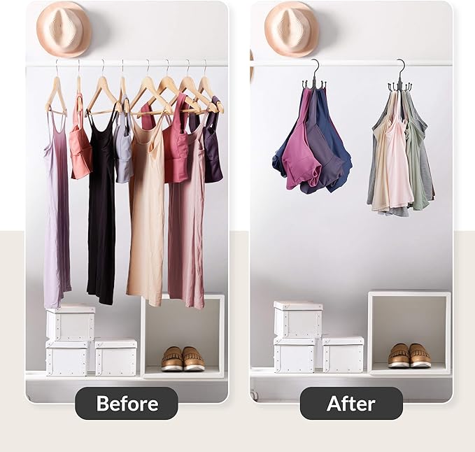 ZEDODIER Tank Top Hanger, Rotatable Bra Organzier