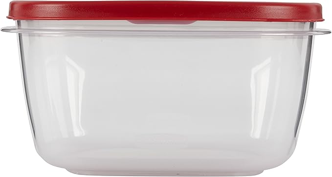 Rubbermaid Easy Find Lids Food Storage Container, 14 Cup, Racer Red