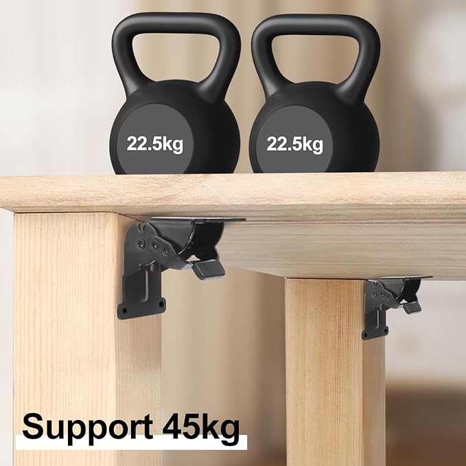 Self Locking Hinges Furniture Table Legs Locking Brackets, 90 Degree Folding