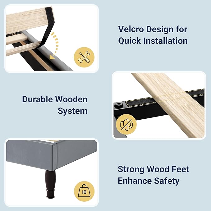Allewie King Size Bed Frame