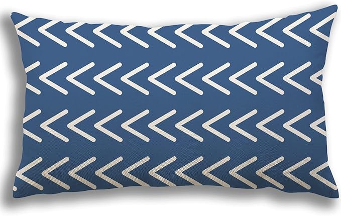 YCOLL Lumbar Pillow Covers 12x20 Set of 4, Modern Sofa Throw Pillow Cover