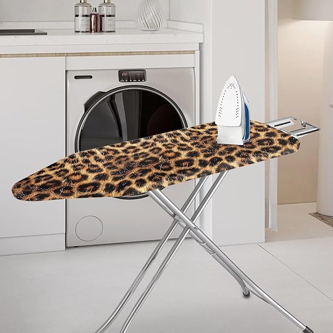 Leopard Print Ironing Board Cover and Pad 15 X 54 Thick Padding